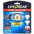 Life+Gear MultiFunction Glow Headlamp, AAA Battery, Alkaline Battery, COB LED Lamp, 330 Lumens 41-3827